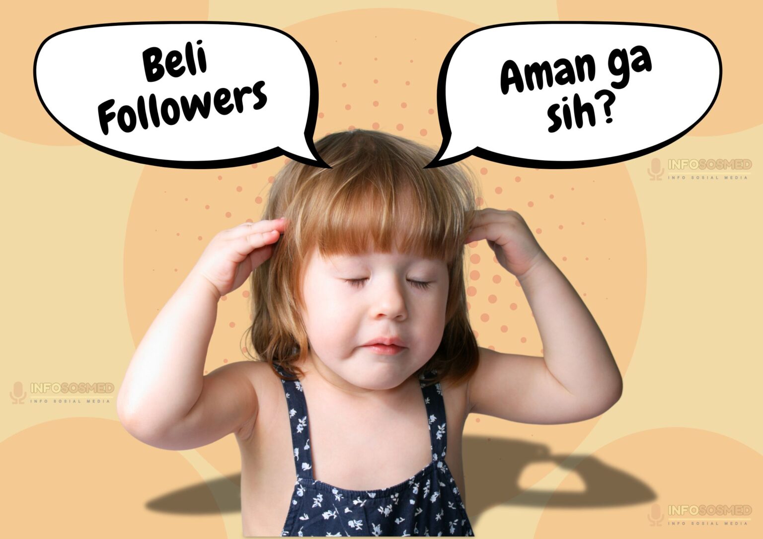 ilustrasi orang berfikir apakah membeli followers itu aman